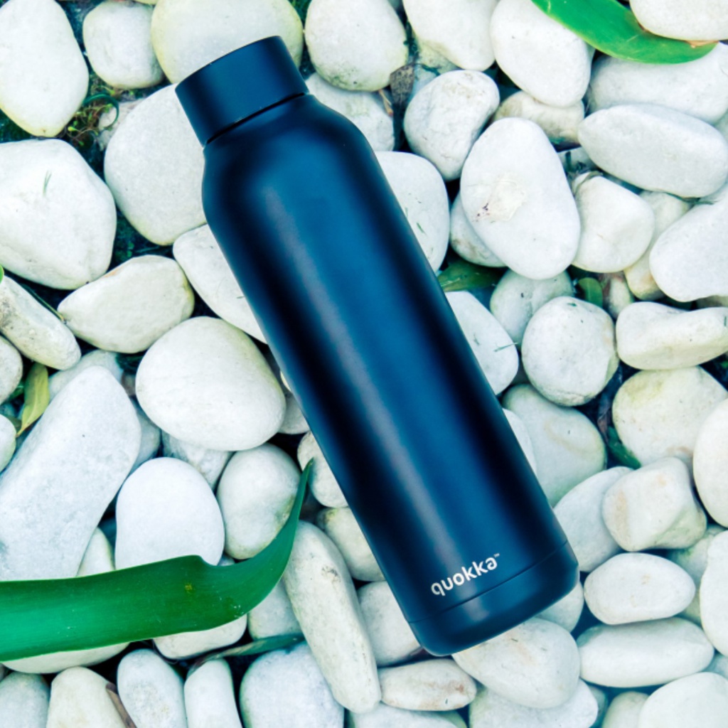 Quokka Solid, Nerezová láhev / termoska Black, 630ml, 11801