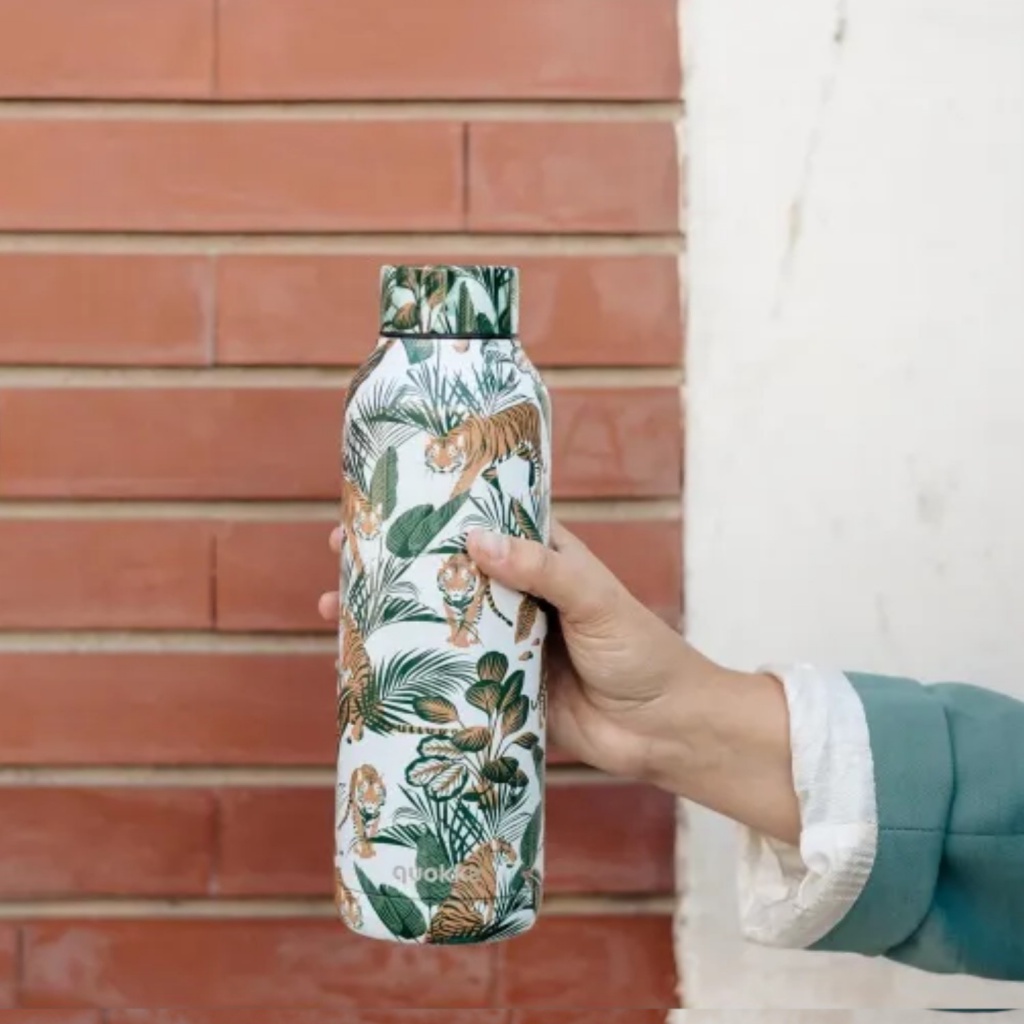 Quokka Solid, Nerezová fľaša / termoska Tigers, 630ml, 12090