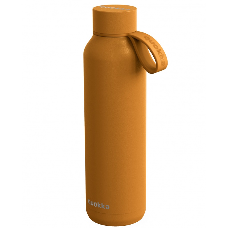 Quokka Solid, Nerezová fľaša / termoska s pútkom Mustard, 630ml, 40173 Quokka Solid, Nerezová fľaša / termoska s pútkom Mustard, 630ml, 40173