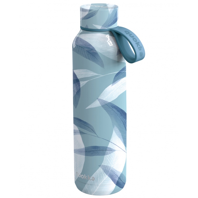 Quokka Solid, Nerezová fľaša / termoska s pútkom Blue Wind, 630ml, 40172 Quokka Solid, Nerezová fľaša / termoska s pútkom Blue Wind, 630ml, 40172