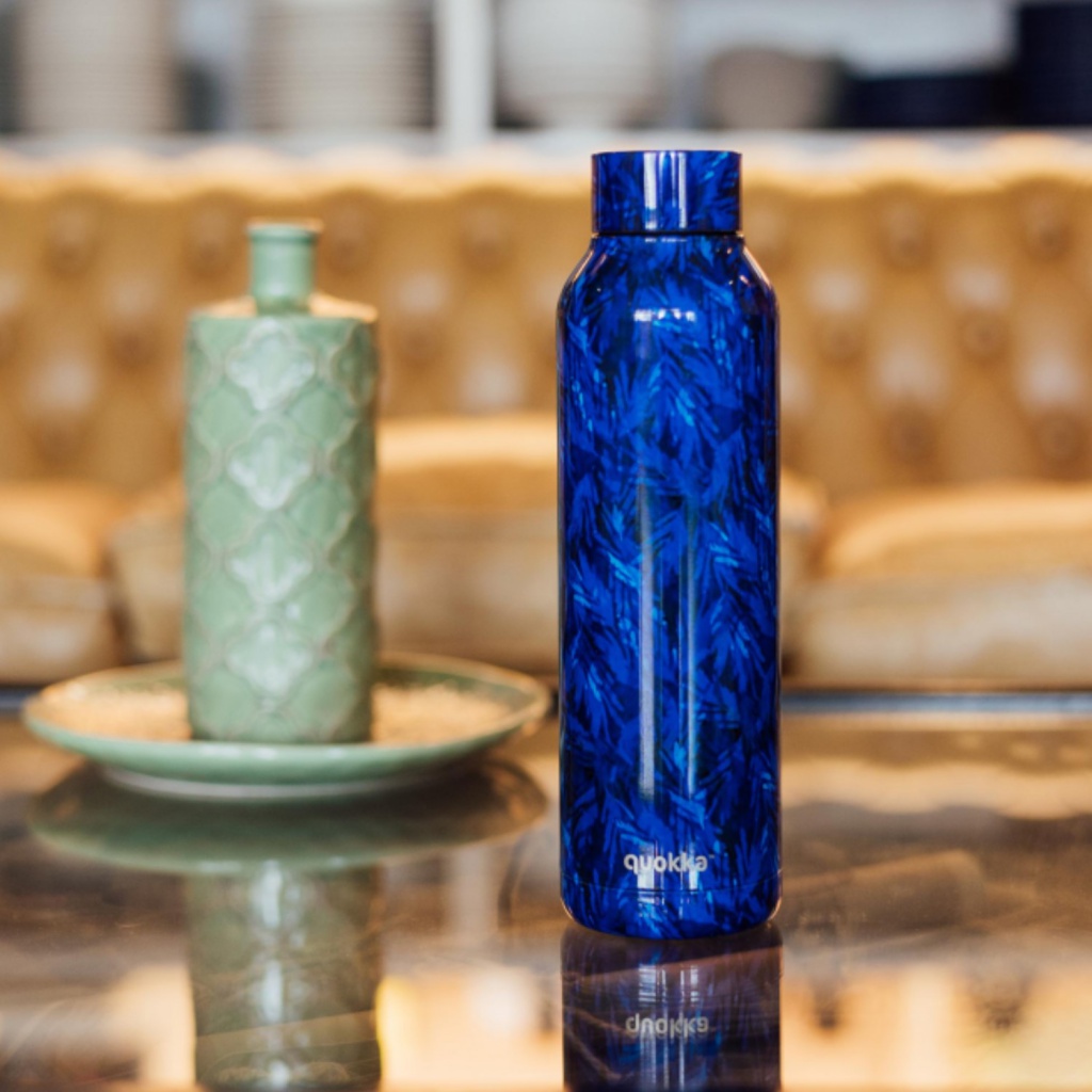 Quokka Solid, Nerezová fľaša / termoska Night Forest, 850ml, 40193