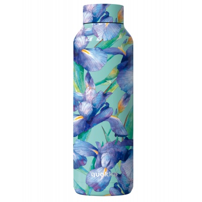 Quokka Solid, Nerezová fľaša / termoska Blue Irises, 850ml, 40192 Quokka Solid, Nerezová fľaša / termoska Blue Irises, 850ml, 40192