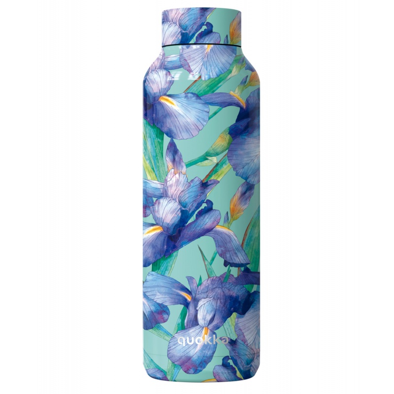 Quokka Solid, Nerezová fľaša / termoska Blue Irises, 850ml, 40192 Quokka Solid, Nerezová fľaša / termoska Blue Irises, 850ml, 40192