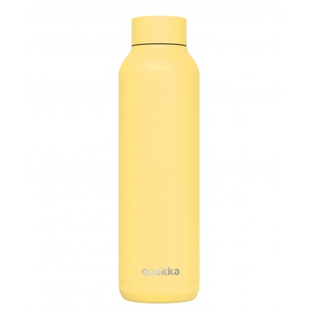 Quokka Solid, Nerezová láhev / termoska Light Yellow, 630ml, 12097