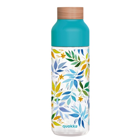 Quokka Ice, Plastová fľaša Watercolor Leaves, 840ml, 06984