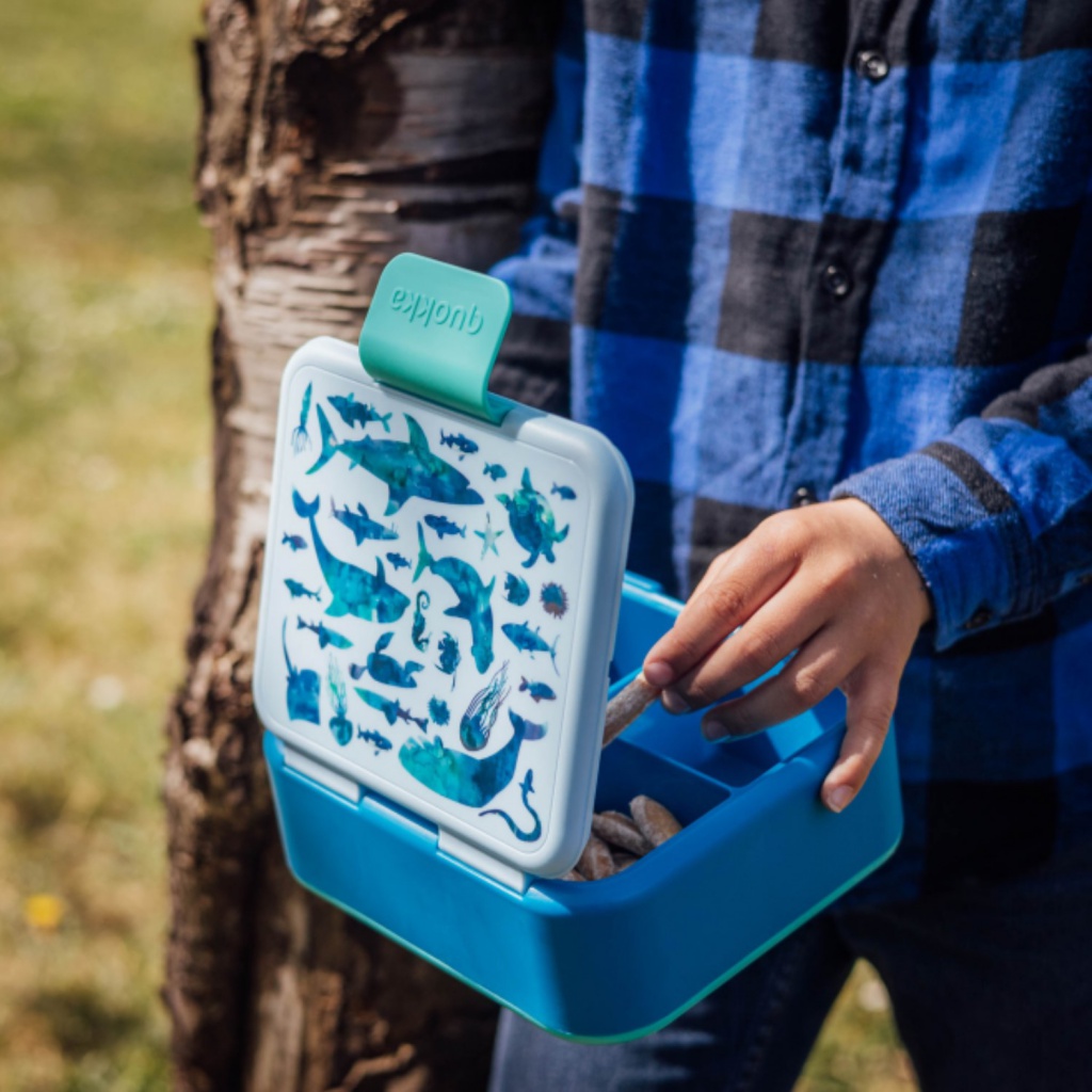 Quokka Twist, Delený plastový box na jedlo Sea Animals, 40254