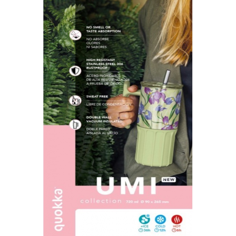 Quokka Umi, Nerezový termopohár Green Tea, 720ml, 40089 Quokka Umi, Nerezový termopohár Green Tea, 720ml, 40089