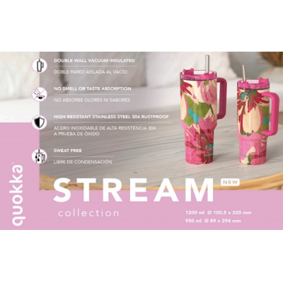 Quokka Stream, Nerezový XL termo pohár Matcha, 1200ml, 40041 Quokka Stream, Nerezový XL termo pohár Matcha, 1200ml, 40041