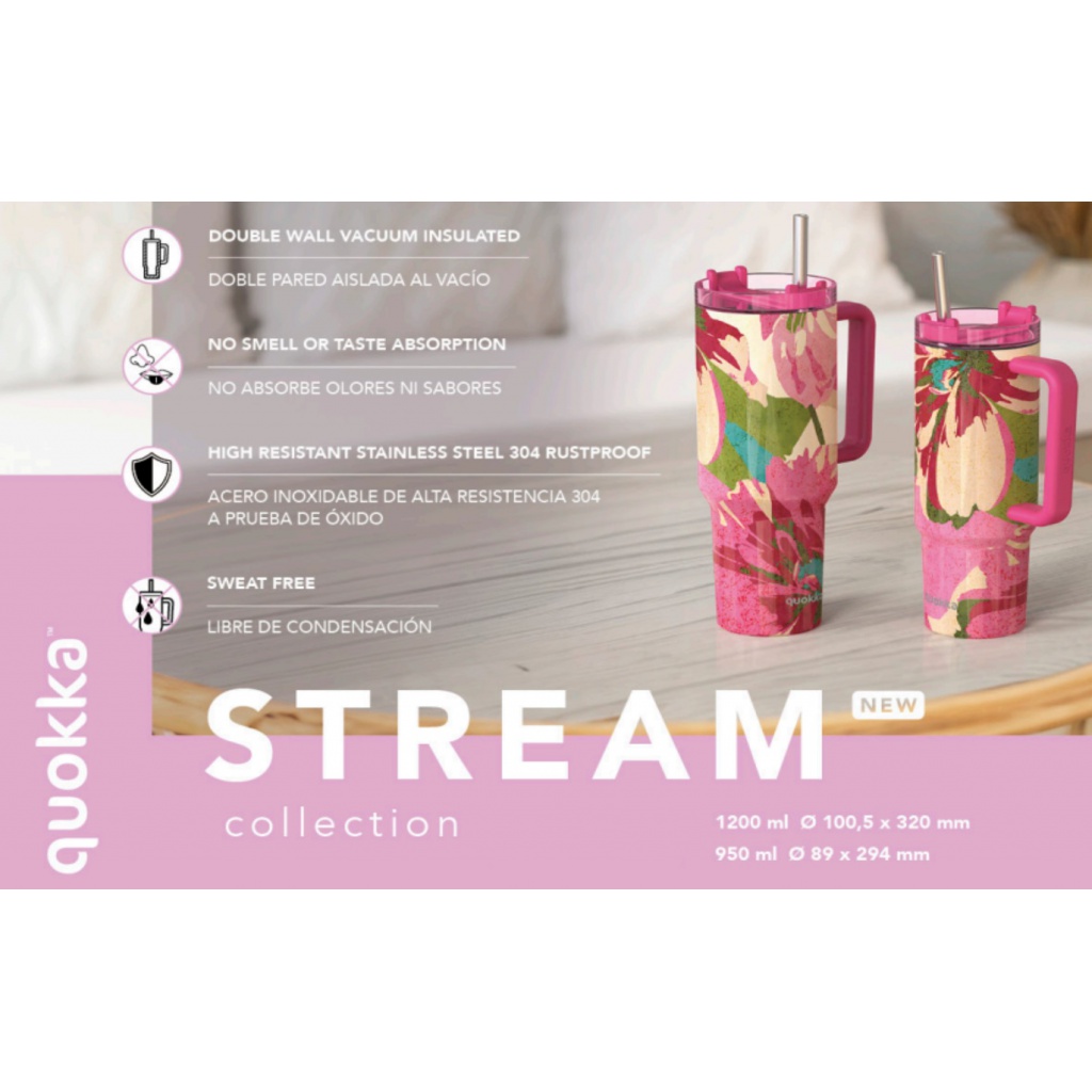 Quokka Stream, Nerezový XL termo pohár Cotton, 1200ml, 40043