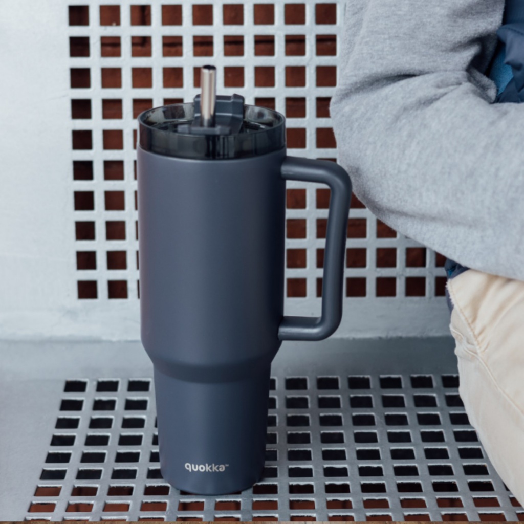 Quokka Stream, Nerezový XL termo pohár Black, 1200ml, 40044