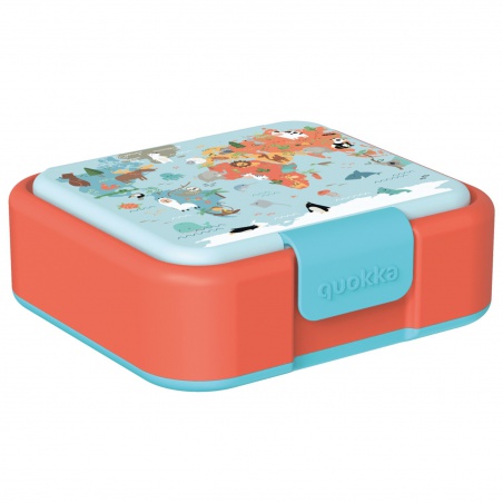 Quokka Twist, Dělený plastový box na jídlo Map Of Life, 40260