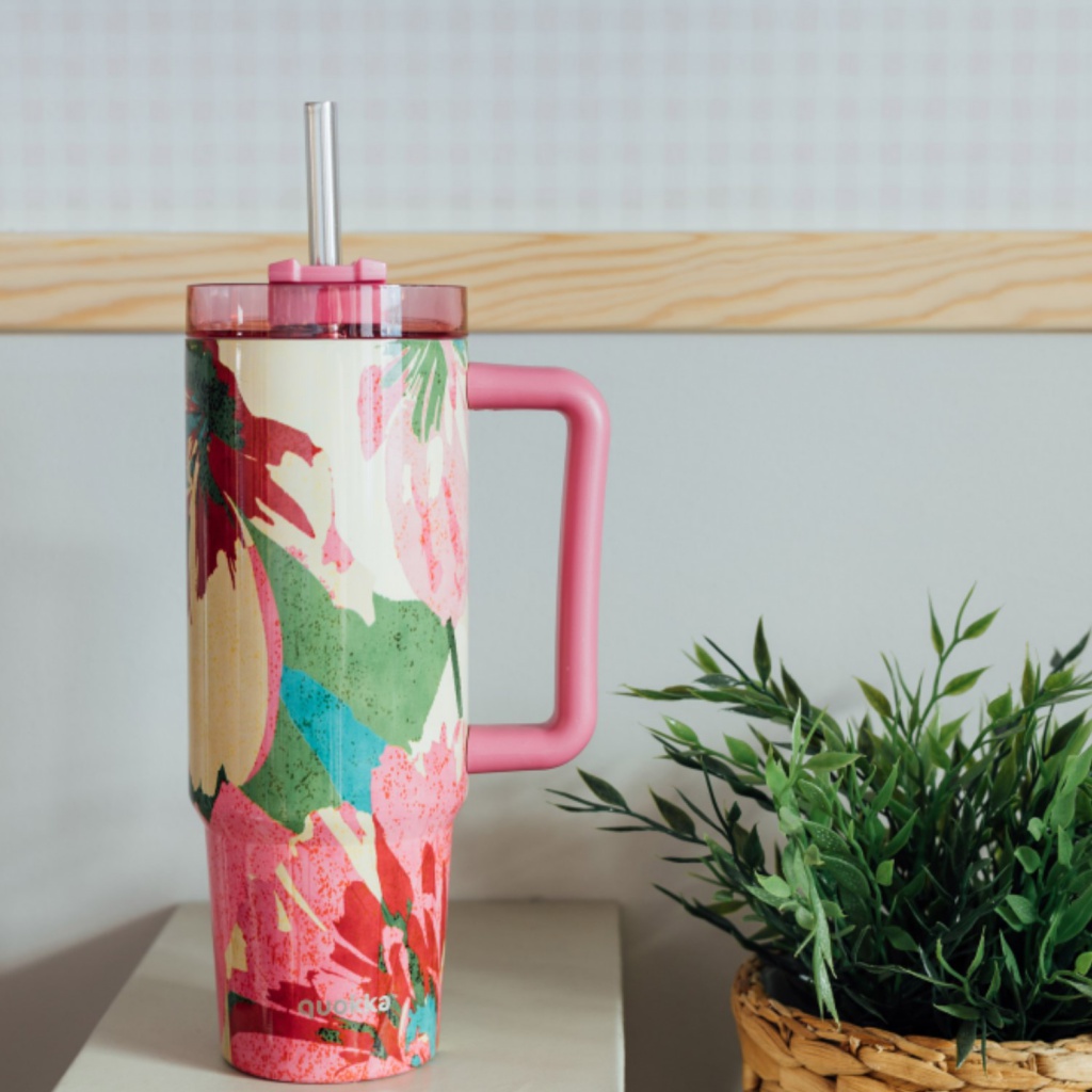 Quokka Stream, Nerezový termo pohár Pink Flambé, 950ml, 40030