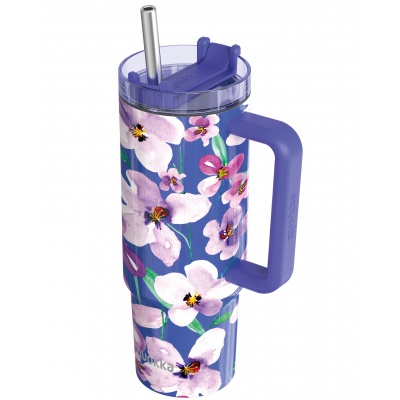 Quokka Stream, Nerezový termo pohár Flower Dusk, 950ml, 40032 Quokka Stream, Nerezový termo pohár Flower Dusk, 950ml, 40032