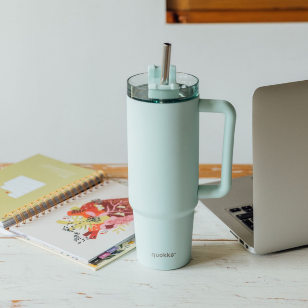 Quokka Stream, Nerezový termo pohár Turquoise, 950ml, 40036