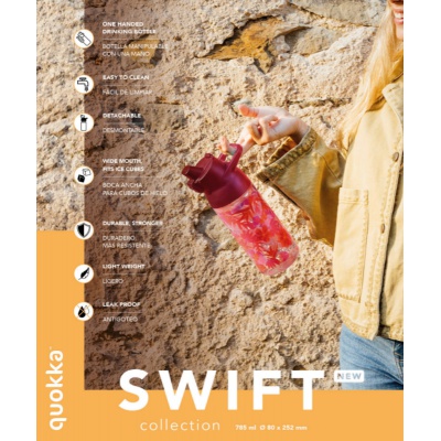 Quokka Swift, Fľaša na nápoje Slate, 785ml, 40129 Quokka Swift, Fľaša na nápoje Slate, 785ml, 40129