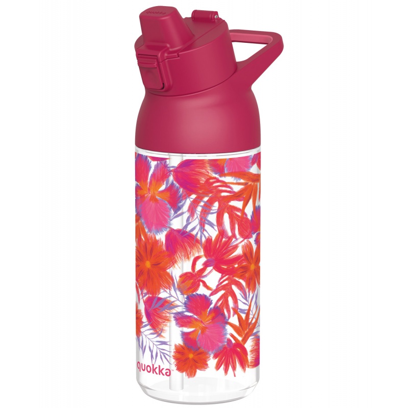 Quokka Swift, Fľaša na nápoje Red Flowers, 785ml, 40197 Quokka Swift, Fľaša na nápoje Red Flowers, 785ml, 40197