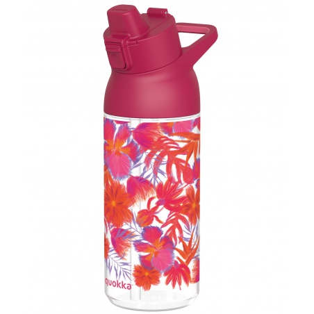 Quokka Swift, Fľaša na nápoje Red Flowers, 785ml, 40197