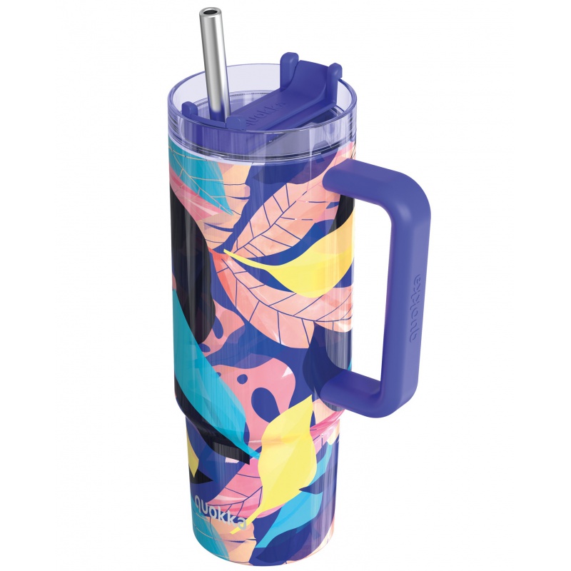 Quokka Vibe Smartgrip, Nerezový termo pohár Midnight Forest, 880ml, 40370 Quokka Vibe Smartgrip, Nerezový termo pohár Midnight Forest, 880ml, 40370