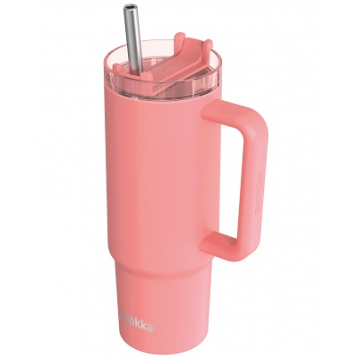 Quokka Vibe Smartgrip, Nerezový termo pohár Coral, 880ml, 40381 Quokka Vibe Smartgrip, Nerezový termo pohár Coral, 880ml, 40381