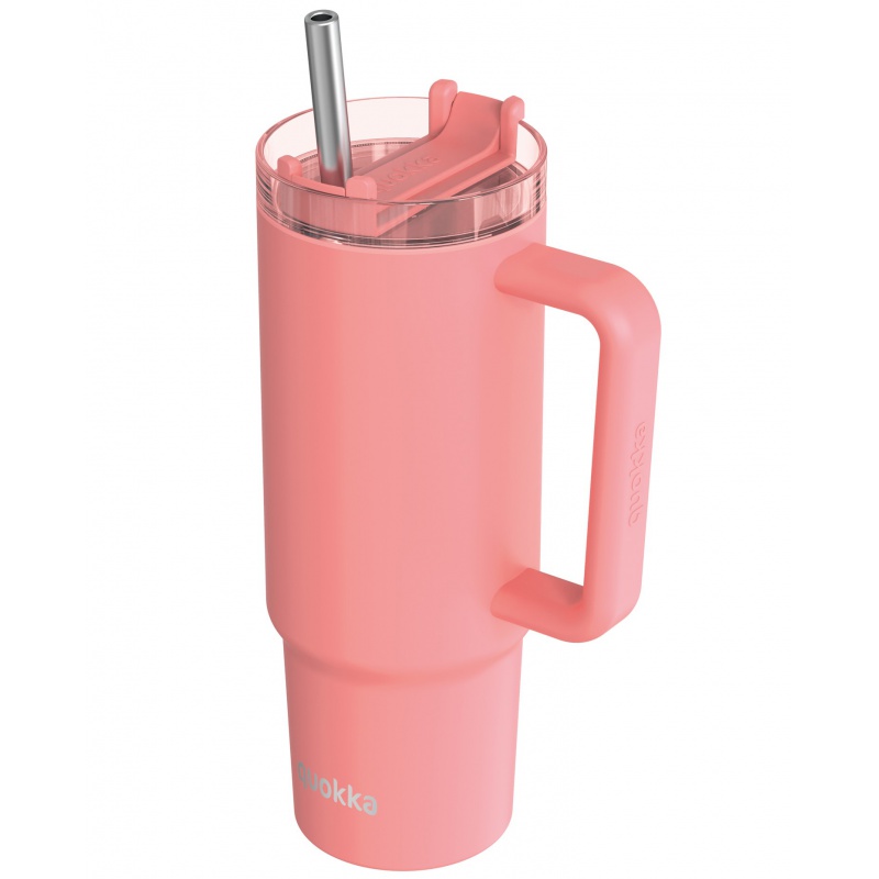 Quokka Vibe Smartgrip, Nerezový termo pohár Coral, 880ml, 40381 Quokka Vibe Smartgrip, Nerezový termo pohár Coral, 880ml, 40381