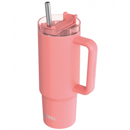 Quokka Vibe Smartgrip, Nerezový termo pohár Coral, 880ml, 40381