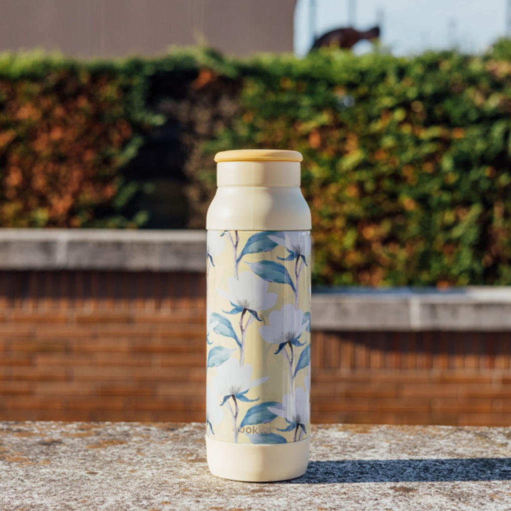 Quokka Pulse Smartgrip, Nerezová termo láhev Pulse Magnolia, 700ml, 40292