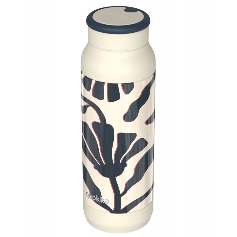 Quokka Pulse Smartgrip, Nerezová termo láhev Abstract Leaves, 700ml, 40291 Quokka Pulse Smartgrip, Nerezová termo láhev Abstract Leaves, 700ml, 40291