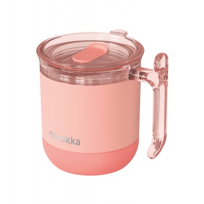 Quokka Wave Smartgrip, Nerezový termo hrnček Pastel Peach, 260ml, 40275