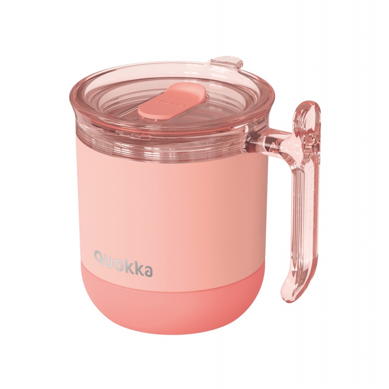 Quokka Wave Smartgrip, Nerezový termo hrnek Pastel Peach, 260ml, 40275 Quokka Wave Smartgrip, Nerezový termo hrnek Pastel Peach, 260ml, 40275
