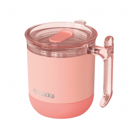 Quokka Wave Smartgrip, Nerezový termo hrnek Pastel Peach, 260ml, 40275