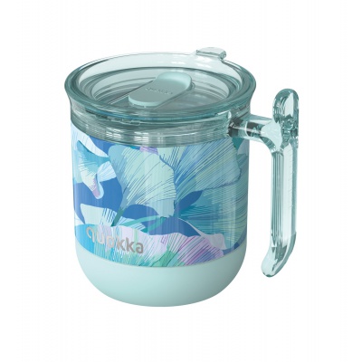 Quokka Wave Smartgrip, Nerezový termo hrnček Ginkgo Leaves, 260ml, 40270