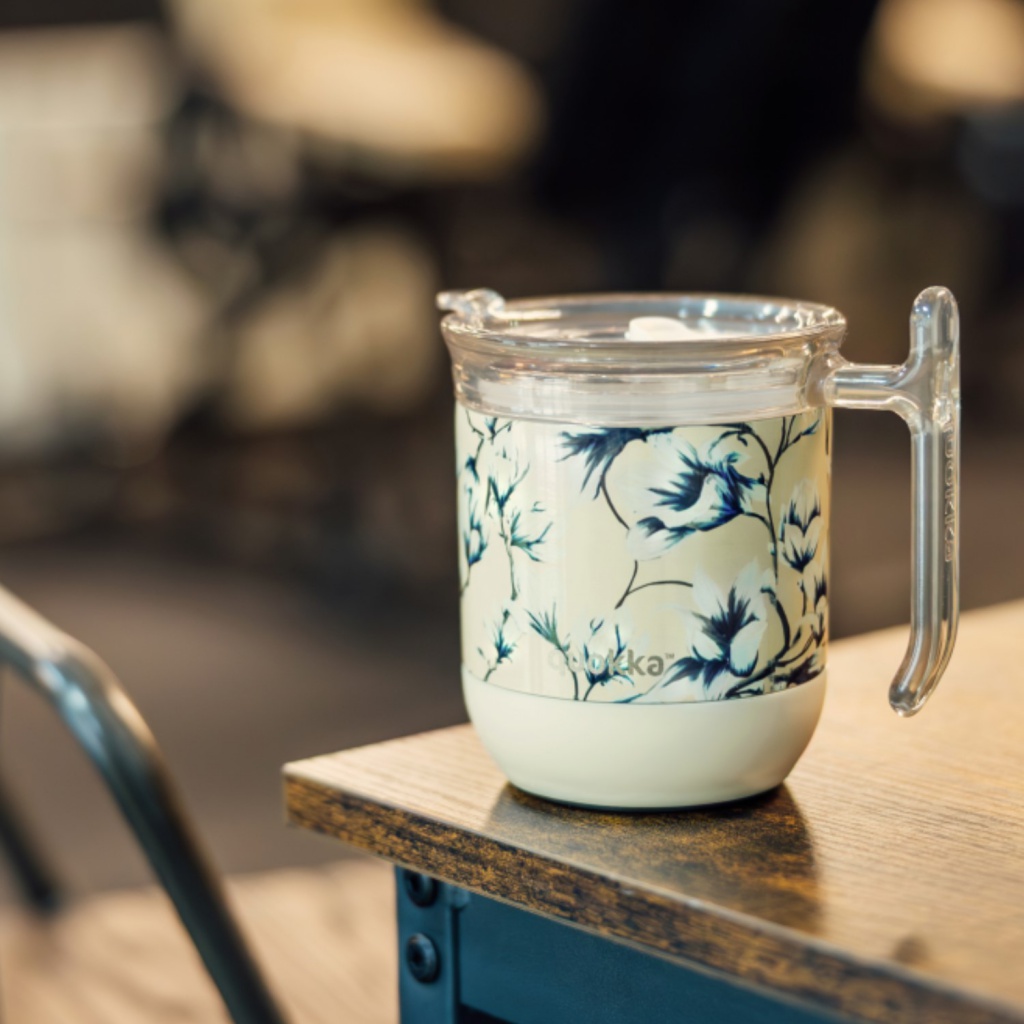 Quokka Wave Smartgrip, Nerezový termo hrnek Spring Dawn, 260ml, 40271