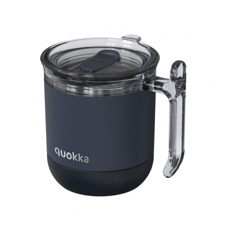 Quokka Wave Smartgrip, Nerezový termo hrnek Black, 260ml, 40273