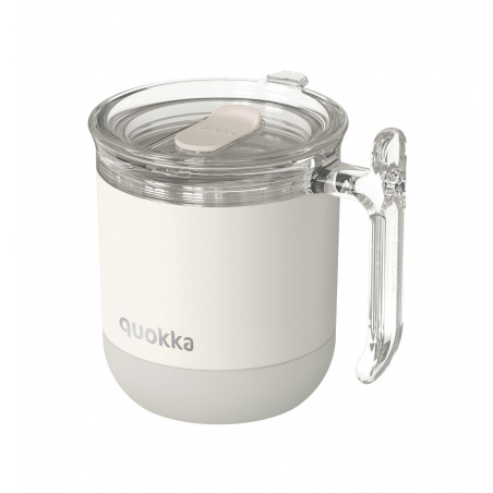 Quokka Wave Smartgrip, Nerezový termo hrnek Ivory, 260ml, 40274
