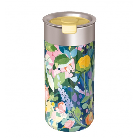 Quokka Boost, Nerezový termohrnek se sítkem Floral Party, 400ml, 40065