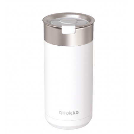 Quokka Boost, Nerezový termohrnek se sítkem White, 400ml, 40078