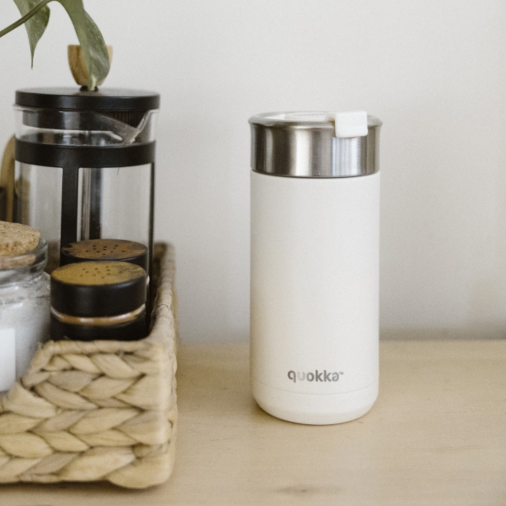 Quokka Boost, Nerezový termohrnek se sítkem Nude, 400ml, 40082