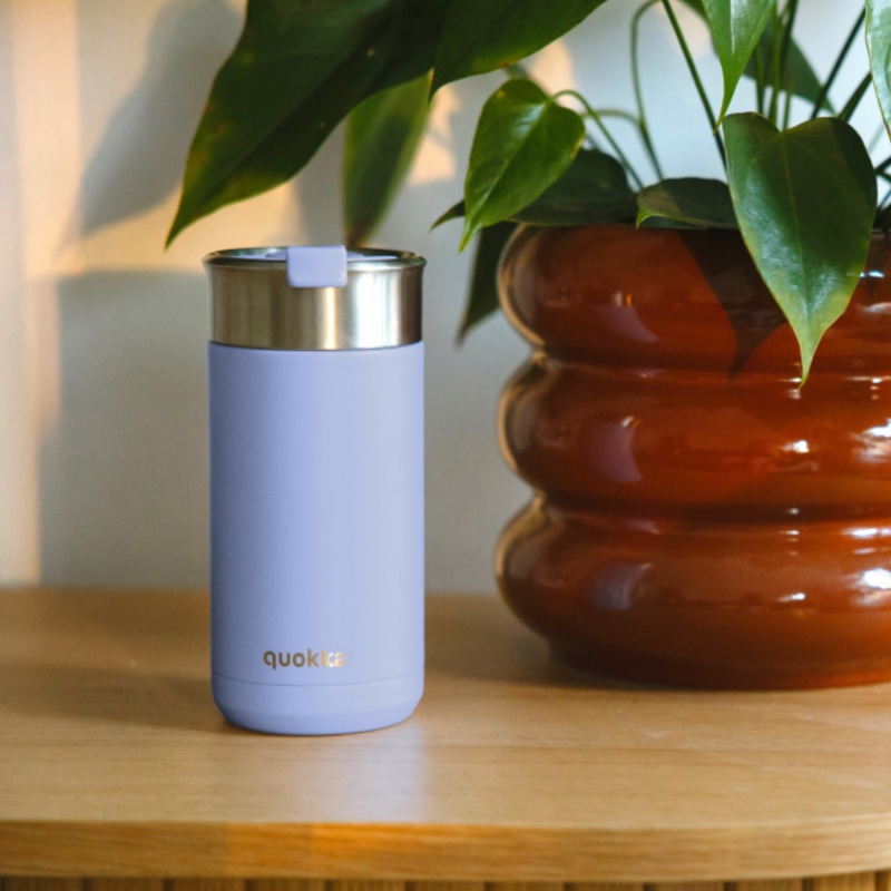 Quokka Boost, Nerezový termohrnček so sitkom Denim Blue, 400ml, 40083 Quokka Boost, Nerezový termohrnček so sitkom Denim Blue, 400ml, 40083