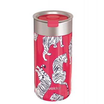 QUOKKA Boost, Nerezový termohrnek se sítkem TIGERS, 400ml, 40068 QUOKKA Boost, Nerezový termohrnek se sítkem TIGERS, 400ml, 40068