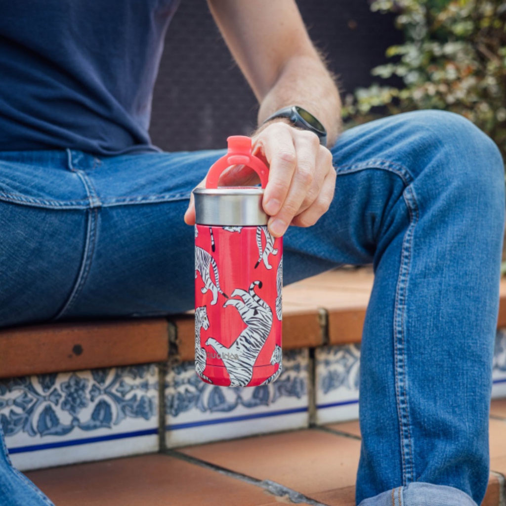 Quokka Boost, Nerezový termohrnček so sitkom Tigers, 400ml, 40068