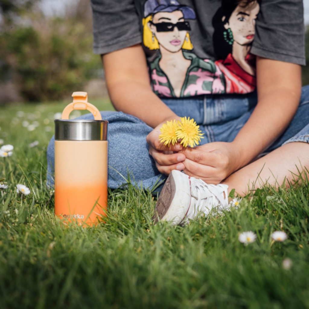 Quokka Boost, Nerezový termohrnček so sitkom Apricot Orange, 400ml, 40081