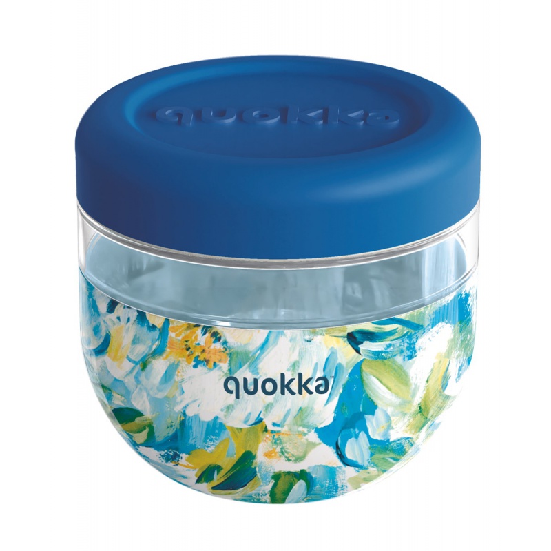 Quokka Bubble, Plastová nádoba na jedlo Blue Peonies, 770ml, 40134 Quokka Bubble, Plastová nádoba na jedlo Blue Peonies, 770ml, 40134