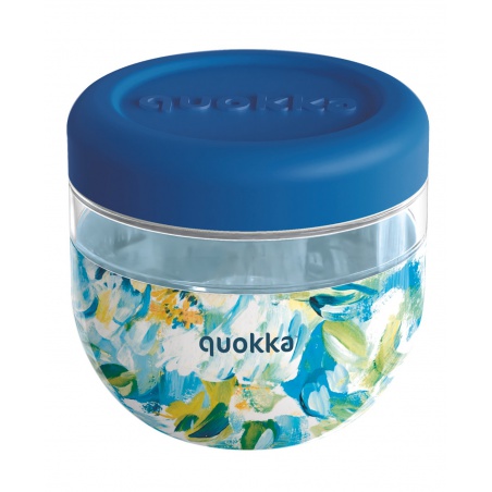 Quokka Bubble, Plastová nádoba na jedlo Blue Peonies, 770ml, 40134