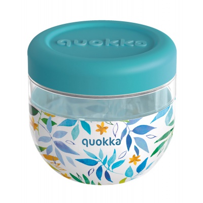 Quokka Bubble, Plastová nádoba na jedlo Watercolor Leaves, 770ml, 40136 Quokka Bubble, Plastová nádoba na jedlo Watercolor Leaves, 770ml, 40136
