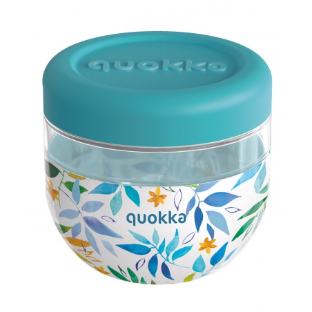 Quokka Bubble, Plastová nádoba na jedlo Watercolor Leaves, 770ml, 40136