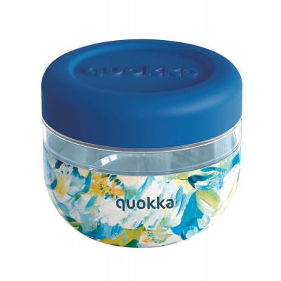 Quokka Bubble, Plastová nádoba na jedlo Blue Peonies, 500ml, 40124 Quokka Bubble, Plastová nádoba na jedlo Blue Peonies, 500ml, 40124