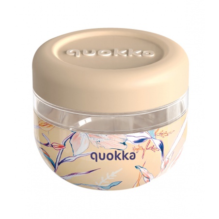 Quokka Bubble, Plastová nádoba na jedlo Vintage Floral, 500ml, 40125