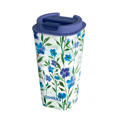QUOKKA Flux, Plastový termohrnek DITSY BLOOM, 450ml, 40221 QUOKKA Flux, Plastový termohrnek DITSY BLOOM, 450ml, 40221