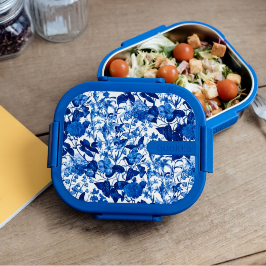 QUOKKA Kai, Nerezová nádoba na jídlo BLUE BLOSSOM, 40241