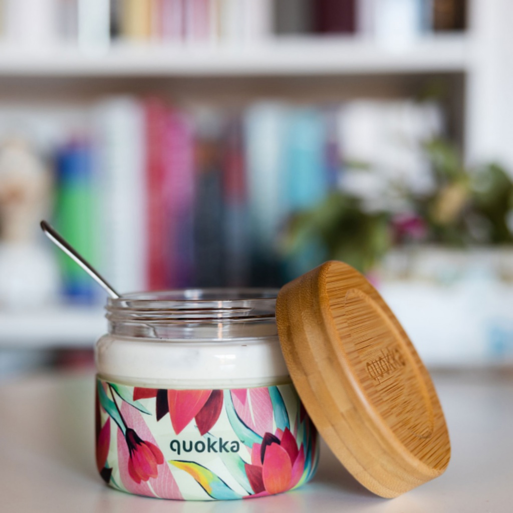 Quokka Deli, Skleněná nádoba na jídlo SPRING, 500ml, 40122